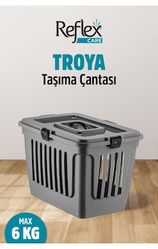 Reflex Care Troya Kedi Ve Köpek Taşıma Çantası Gri 49,5 X 33,5 X 33 Cm Reflex Care Troya Kedi Ve Köpek Taşıma Çantası Gri 49,5 X 33,5 X 33 Cm