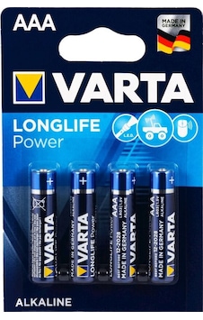 Varta 4903 Longlife Power AAA İnce Kalem Pil 4'lü Varta 4903 Longlife Power AAA İnce Kalem Pil 4'lü