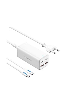 Vention Fbs 100w Gan 4-portlu Masaüstü Hızlı Şarj İstasyonu 2xusb-c + 2xusb-a Beyaz 100 W Vention Fbs 100w Gan 4-portlu Masaüstü Hızlı Şarj İstasyonu 2xusb-c + 2xusb-a Beyaz 100 W