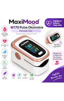 Maximood M170 Pulse Oksimetre Parmak Tipi Oksijen Satürasyon Cihazı