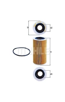 KNECHT OX370D Yağ Filtresi Focus II 05- S-Max 06- Mondeo IV 07- Kuga 09- / S40 04- V40 13- C30
