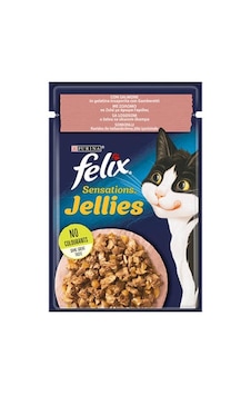 Northcity Pouch Sensation Jellies Somonlu Ve Karidesli Yetişkin Kedi Maması 85 Gr Northcity Pouch Sensation Jellies Somonlu Ve Karidesli Yetişkin Kedi Maması 85 Gr