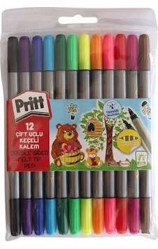 Pritt Çift Uçlu Keçeli Kalem 12'li (1687977) Pritt Çift Uçlu Keçeli Kalem 12'li (1687977)