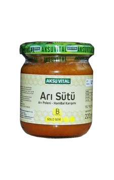Arı Sütü Polen Bal Karışımı B 7.000 Mg Gold Seri 220 Gr Arı Sütü Polen Bal Karışımı B 7.000 Mg Gold Seri 220 Gr