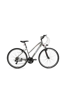Bisan Trx 8200 Kadın Şehir Bisikleti 45cm V 28 Jant 21 Vites Metalik Gri Beyaz Pembe Çok Renkli