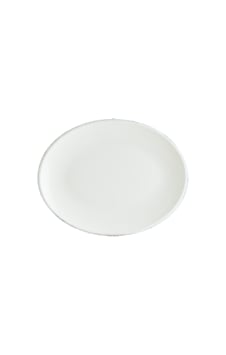 Retro Ash Moove 12 Adet 25 Cm Gri Kenar Çizgili Porselen Oval Tab Retro Ash Moove 12 Adet 25 Cm Gri Kenar Çizgili Porselen Oval Tab