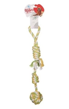 Natura PTH-017 Düğüm Toplu Çekme Halat Köpek Oyuncağı 43 CM Natura PTH-017 Düğüm Toplu Çekme Halat Köpek Oyuncağı 43 CM