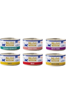 Nutri Feline 3 Çeşit Karma Tahılsız Yetişkin Kedi Konservesi 70 G X 6 Adet Nutri Feline 3 Çeşit Karma Tahılsız Yetişkin Kedi Konservesi 70 G X 6 Adet