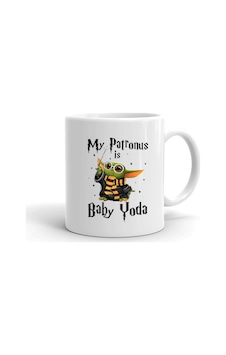Baby Yoda Baskılı Seramik Kupa Beyaz Baby Yoda Baskılı Seramik Kupa Beyaz