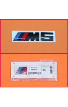 Bmw M5 Siyah Logo Yazı 77Mm