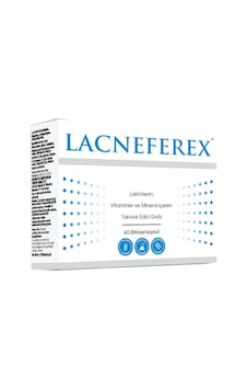 İmuneks Farma Lacneferex™ Laktoferrin, Vitaminler ve Mineral içeren Takviye Edici Gıda 60 Kapsül İmuneks Farma Lacneferex™ Laktoferrin, Vitaminler ve Mineral içeren Takviye Edici Gıda 60 Kapsül