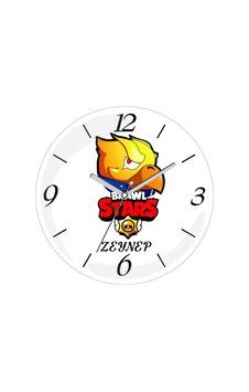 Kişiye Özel Brawl Stars Logolu Crow Çap 30cm Sessiz Akar Bombeli Gerçek Cam Duvar Saati Çok Renkli Kişiye Özel Brawl Stars Logolu Crow Çap 30cm Sessiz Akar Bombeli Gerçek Cam Duvar Saati Çok Renkli