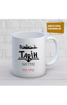 Kişiye Özel İsim Yazılabilir Tarih Öğretmeni Kupa Bardak Çok Renkli Kişiye Özel İsim Yazılabilir Tarih Öğretmeni Kupa Bardak Çok Renkli