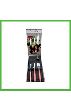 Vaveni 3'li Premium Şef Set Bıçağı Arz Çok Renkli Vaveni 3'li Premium Şef Set Bıçağı Arz Çok Renkli