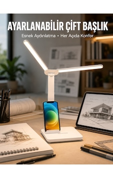Ayarlanabilir Kısılabilir Led Masa Lambası Entegre Kalemlik Ve Telefon Tutucu Özellikli Yeni Nesil - Lisinya Çok Renkli Ayarlanabilir Kısılabilir Led Masa Lambası Entegre Kalemlik Ve Telefon Tutucu Özellikli Yeni Nesil - Lisinya Çok Renkli