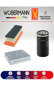 Wöbermann Fiat Linea 1.4 Filtre Bakım Seti 2007-2012 3K Wöbermann Fiat Linea 1.4 Filtre Bakım Seti 2007-2012 3K