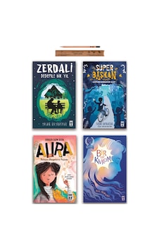 Timaş İlk Gençlik Süper Başkan - Zerdali - Aura - Bir Tür Kıvılcım Set 4 Kitap Timaş İlk Gençlik Süper Başkan - Zerdali - Aura - Bir Tür Kıvılcım Set 4 Kitap