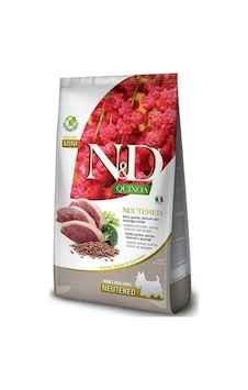 N&d Quinoa Tahılsız Ördek, Brokoli & Kuşkonmaz Kısırlaştırılmış Yetişkin Mini Köpek Maması 2,5 Kg N&d Quinoa Tahılsız Ördek, Brokoli & Kuşkonmaz Kısırlaştırılmış Yetişkin Mini Köpek Maması 2,5 Kg