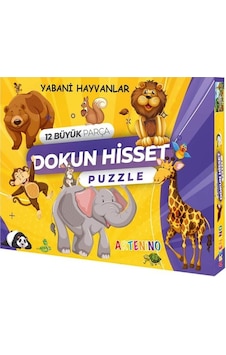 Yabani Hayvanlar 12 Büyük Parça Dokun Hisset Puzzle