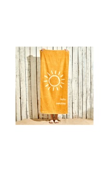 Bella Maison %100 Pamuk Hello Sunshine Plaj Havlusu Hardal 90x150 Cm Hardal Bella Maison %100 Pamuk Hello Sunshine Plaj Havlusu Hardal 90x150 Cm Hardal