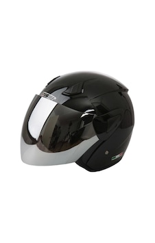 Kask Sw-733-700 Parlak Siyah Aynalı Camlı Kask Sw-733-700 Parlak Siyah Aynalı Camlı