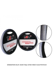 Direksiyon Kılıfı 38cm Taşlı Siyah Mavi Hl923108 Blue Siyah - Mavi Direksiyon Kılıfı 38cm Taşlı Siyah Mavi Hl923108 Blue Siyah - Mavi