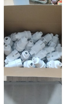 25 Adet Topraklı Erkek Fiş Beyaz Renk