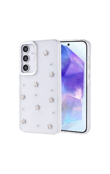 Galaxy A35 Uyumlu Kılıf Airbag Tasarımlı Simli Şeffaf Zore Kutup Kapak - Yıldız Yıldız Galaxy A35 Uyumlu Kılıf Airbag Tasarımlı Simli Şeffaf Zore Kutup Kapak - Yıldız Yıldız