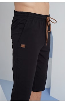 Kly Erkek Siyah Ince Tek Alt Çok Rahat Pamuk Kapri Pijama Siyah Kly Erkek Siyah Ince Tek Alt Çok Rahat Pamuk Kapri Pijama Siyah