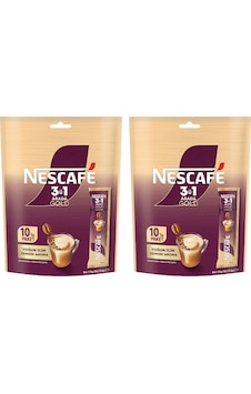 Nescafe Gold 3in1 Yoğun İçim 17 Gr 10 Lu X 2 Adet Çözünebilir Nescafe Gold 3in1 Yoğun İçim 17 Gr 10 Lu X 2 Adet Çözünebilir