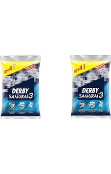 Derby Samurai3 Tıraş Bıçağı 2'li 10+4 Derby Samurai3 Tıraş Bıçağı 2'li 10+4