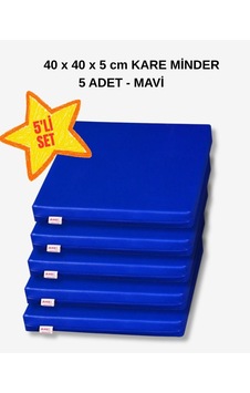 40 X 40 Kare Minder 5li Set - Mavi 40 X 40 Kare Minder 5li Set - Mavi
