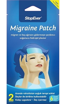 Stopever Migraine Patch Migren ve Baş na Karşı Hidrojel Pla Stopever Migraine Patch Migren ve Baş na Karşı Hidrojel Pla