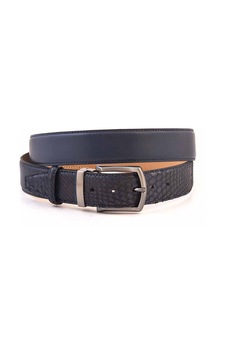Mocassini Erkek Kemer 408002230 Lacivert Piton