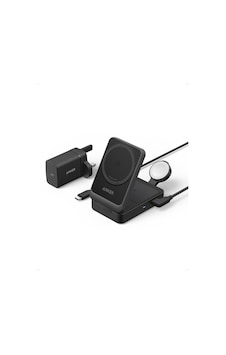 Anker Maggo Wireless Charging Station 15w Foldable 3 İn 1- Black B2557212