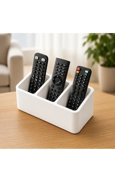 Veriqo 3d 3 Bölmeli Kumanda Düzenleyici Standı Masaüstü Kumandalık Tv Klima Medya Kumandası Organizer Beyaz Veriqo 3d 3 Bölmeli Kumanda Düzenleyici Standı Masaüstü Kumandalık Tv Klima Medya Kumandası Organizer Beyaz