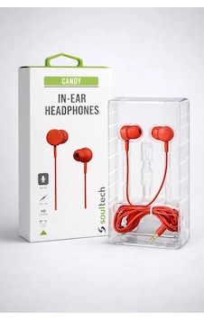Soultech Candy 3.5 Mm Jack Kablolu Kulaklık Renkli Yeşil Kırmızı Mavi Kulak İçi Kulaklık "kablolu Kulaklık"
