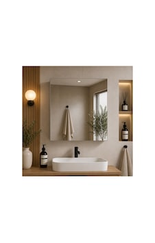 Aras Lavabo Üstü Aynalı Banyo Dolabı 42 Cm Tek Kapaklı 3 Raflı Beyaz Beyaz Aras Lavabo Üstü Aynalı Banyo Dolabı 42 Cm Tek Kapaklı 3 Raflı Beyaz Beyaz