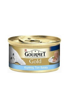Gourmet Gold Kıyılmış Ton Balıklı Konserve Yetişkin Kedi Maması 85 G