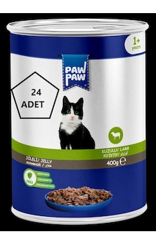 Paw Paw Jöleli Kuzulu Yetişkin Kedi Konservesi 24 x 400 G Paw Paw Jöleli Kuzulu Yetişkin Kedi Konservesi 24 x 400 G