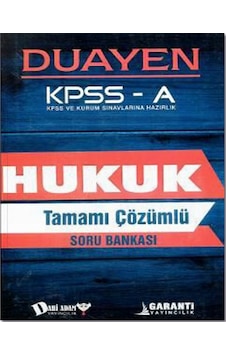 Dahi Adam KPSS A Grubu Hukuk Duayen Soru Bankası- Dahi Adam Yayıncılık Dahi Adam KPSS A Grubu Hukuk Duayen Soru Bankası- Dahi Adam Yayıncılık