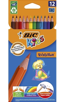 Bic Evolution Kuru Boya Kalem Seti - 12'li Bic Evolution Kuru Boya Kalem Seti - 12'li