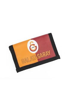 Galatasaray Parçalı Suni Deri Cüzdan Sarı - Kırmızı