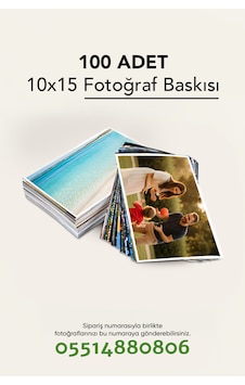 10x15 Parlak Fotoğraf Baskısı 100 Adet 10x15 Parlak Fotoğraf Baskısı 100 Adet