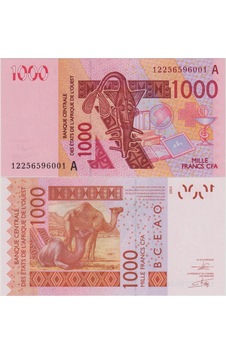 Batı Afrika Para Birliği 1000 Frank 2012 A Fildişi Sahili. Cfa Frangı Çil. Batı Afrika Para Birliği 1000 Frank 2012 A Fildişi Sahili. Cfa Frangı Çil.