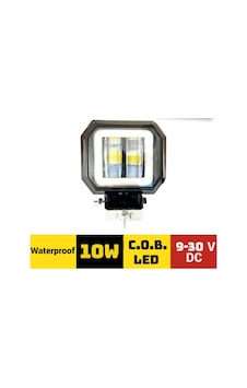 Sis Lambası Off-road Projektör10-30v Cob 10w Mercek Beyaz