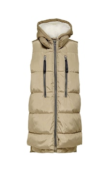 Only Onlnora Puffer Waistcoat Cc Otw Kadın Yeleği 15235033-CROCKE Krem