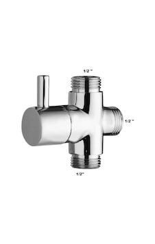 Banyo Robot Duş Seti Yönlendirici Musluk 1/2 - 1/2 - 1/2 Çok Renkli