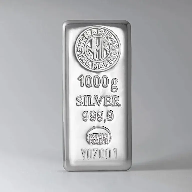 Nadir Gold 1000 Gram Gümüş Külçe Nadir Gold 1000 Gram Gümüş Külçe