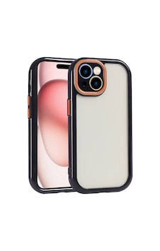 Apple Uyumlu iPhone 15 Kılıf Kamera Korumalı Renkli Kenar Ve Çerçeve Tasarımlı Vitamin Kapak Apple Uyumlu iPhone 15 Kılıf Kamera Korumalı Renkli Kenar Ve Çerçeve Tasarımlı Vitamin Kapak